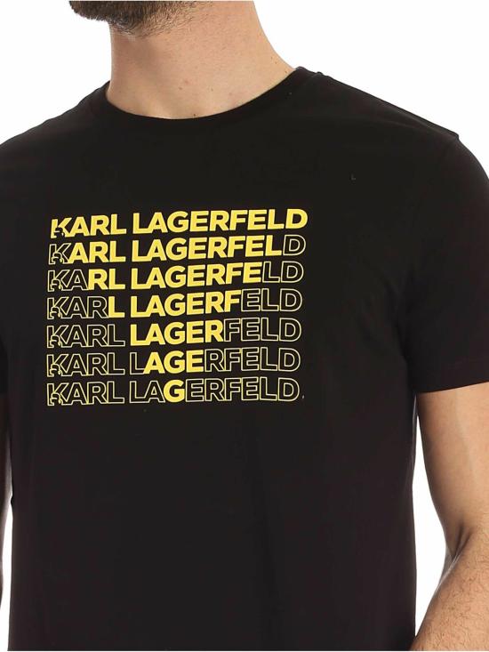  칼라거펠트 반팔 티셔츠 755045501220990 Black - KARL LAGERFELD