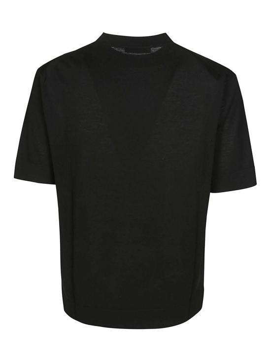 26SS 필리포 드 로렌티스 반팔 티셔츠 TS0MCOVCR14R990 Black - FILIPPO DE LAURENTIIS