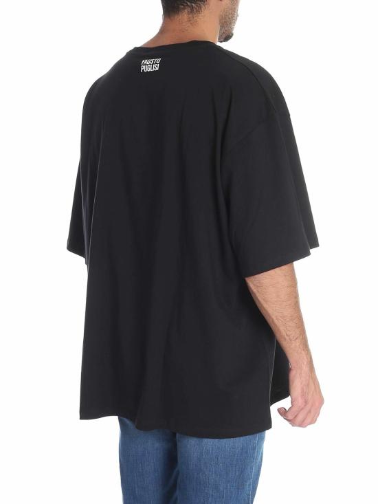  파우스토 푸글리시 반팔 티셔츠 FPU7106P0303999 Black - FAUSTO PUGLISI