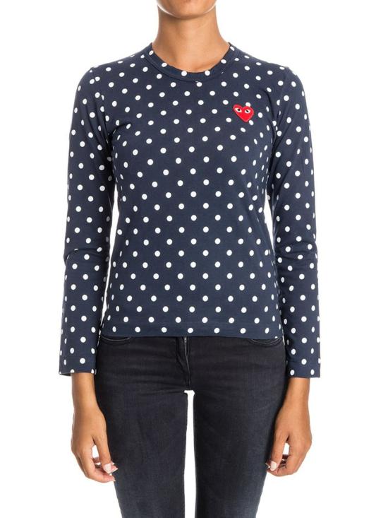  꼼데가르송 긴팔 티셔츠 AZT1650512 Blue