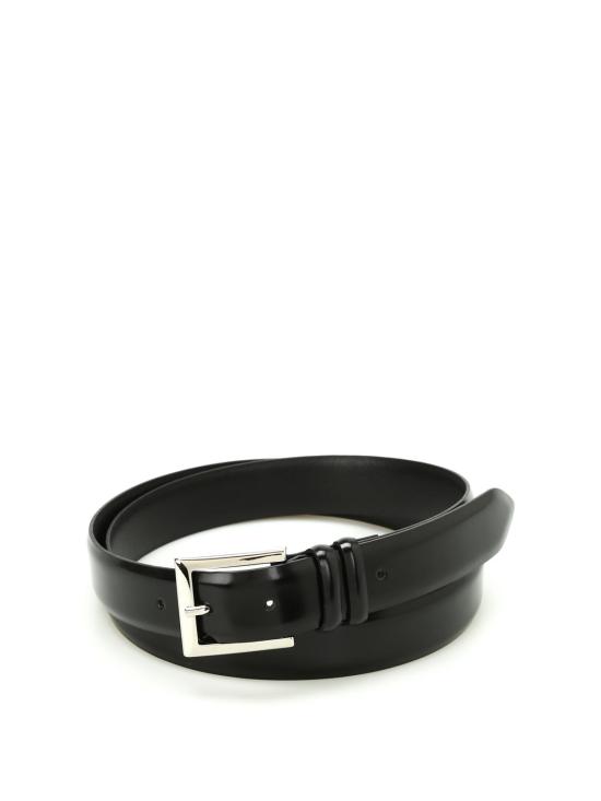 25FW 오르치아니 가죽 벨트 U03201CALFNERO Black