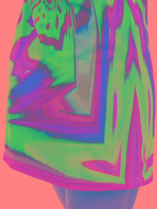  MARIA ENRICA NARDI 숏 원피스 SD129L5282YESK Multicolour - MARIA ENRICA NARDI