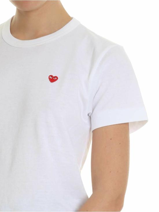  꼼데가르송 반팔 티셔츠 AZT1990512 White - COMME DES GARCONS