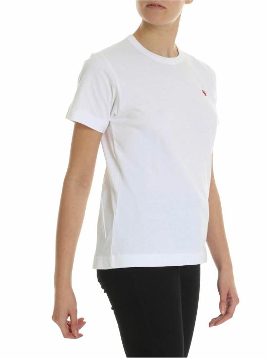  꼼데가르송 반팔 티셔츠 AZT1990512 White - COMME DES GARCONS