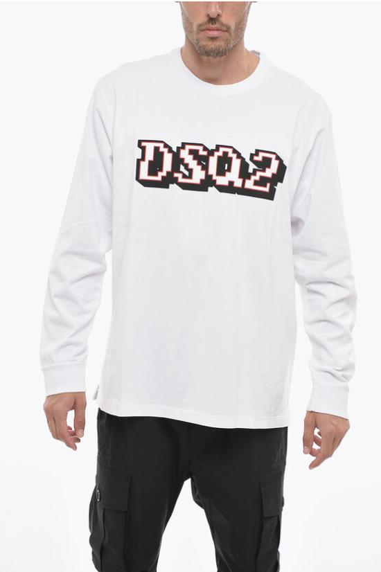  디스퀘어드2 긴팔 티셔츠 S74GD1180 S24581 100 White