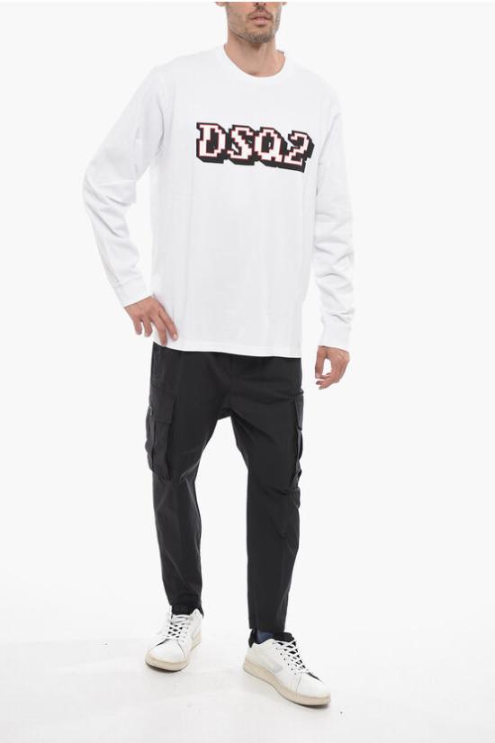  디스퀘어드2 긴팔 티셔츠 S74GD1180 S24581 100 White - DSQUARED2