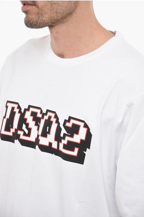  디스퀘어드2 긴팔 티셔츠 S74GD1180 S24581 100 White - DSQUARED2