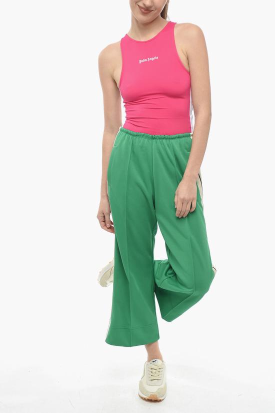  팜앤젤스 스트레이트 팬츠 PWCJ011F22FAB0015504 Green - PALM ANGELS