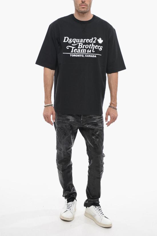  디스퀘어드2 반팔 티셔츠 S74GD1178 S24583 900 Black - DSQUARED2