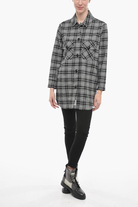  울리치 셔츠 CFWWOS0030FRUT2376 1906 Black White - WOOLRICH