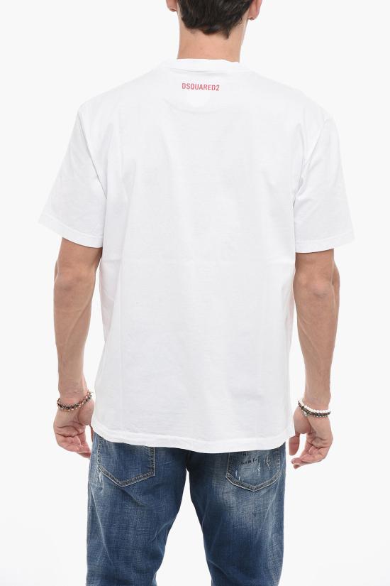  디스퀘어드2 반팔 티셔츠 S74GD1186 S22427 100 White - DSQUARED2