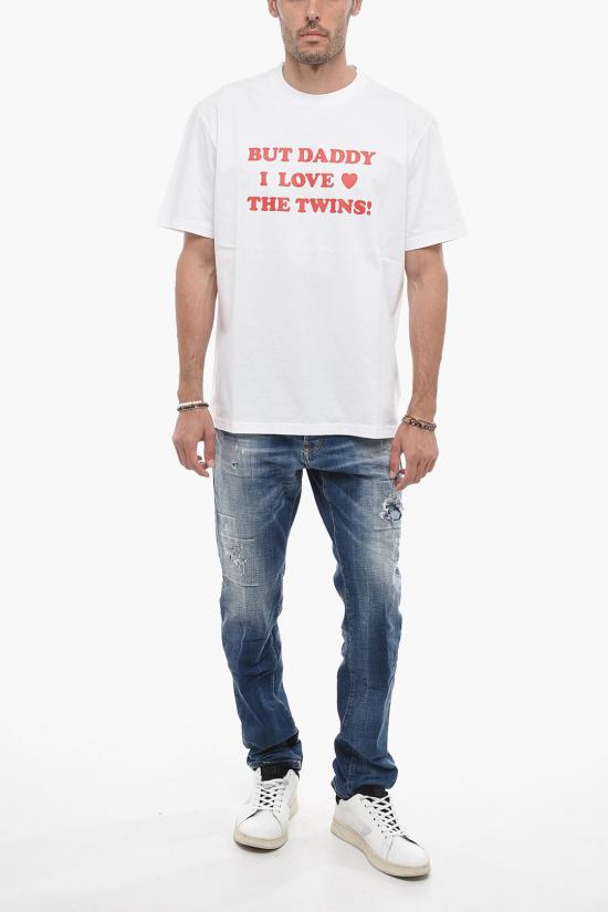  디스퀘어드2 반팔 티셔츠 S74GD1186 S22427 100 White - DSQUARED2