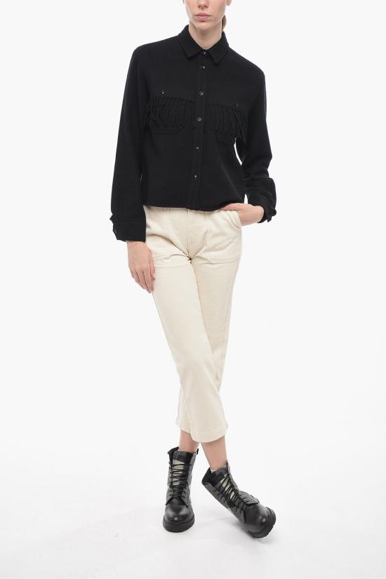  울리치 블라우스 CFWWOS0026FRUT2378 100 Black - WOOLRICH