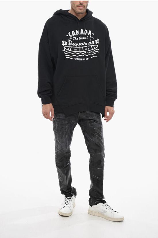  디스퀘어드2 긴팔 티셔츠 S74GU0739 S25539 900 Black - DSQUARED2