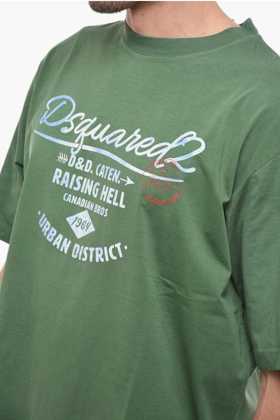  디스퀘어드2 긴팔 티셔츠 S74GD1196 S22427 687 Green - DSQUARED2