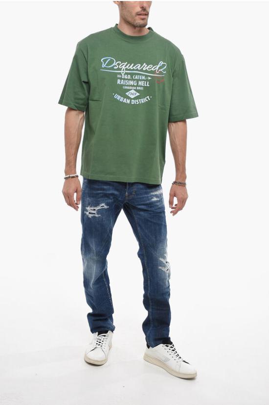  디스퀘어드2 긴팔 티셔츠 S74GD1196 S22427 687 Green - DSQUARED2