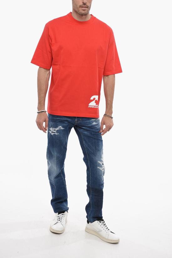  디스퀘어드2 반팔 티셔츠 S74GD1198 S23009 312 Red - DSQUARED2