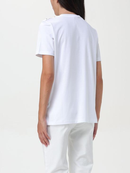 25FW 발망 반팔 티셔츠 BF1EF005BB02 GAB Black 1 - BALMAIN