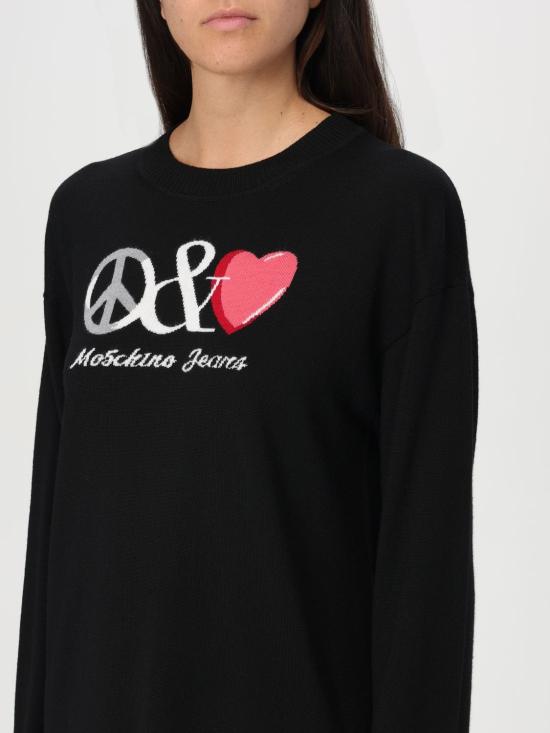 24FW 모스키노 숏 원피스 04948203 3555 Black - MOSCHINO