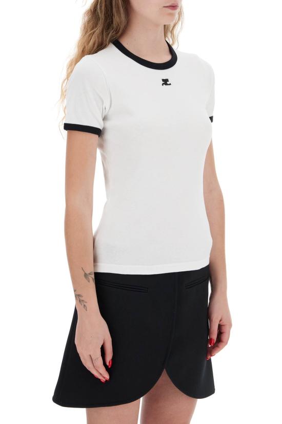  쿠레쥬 반팔 티셔츠 VESJTS017JS00700098 WHITE - COURREGES