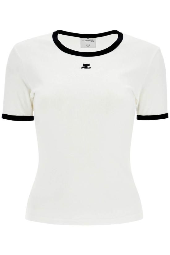  쿠레쥬 반팔 티셔츠 VESJTS017JS00700098 WHITE
