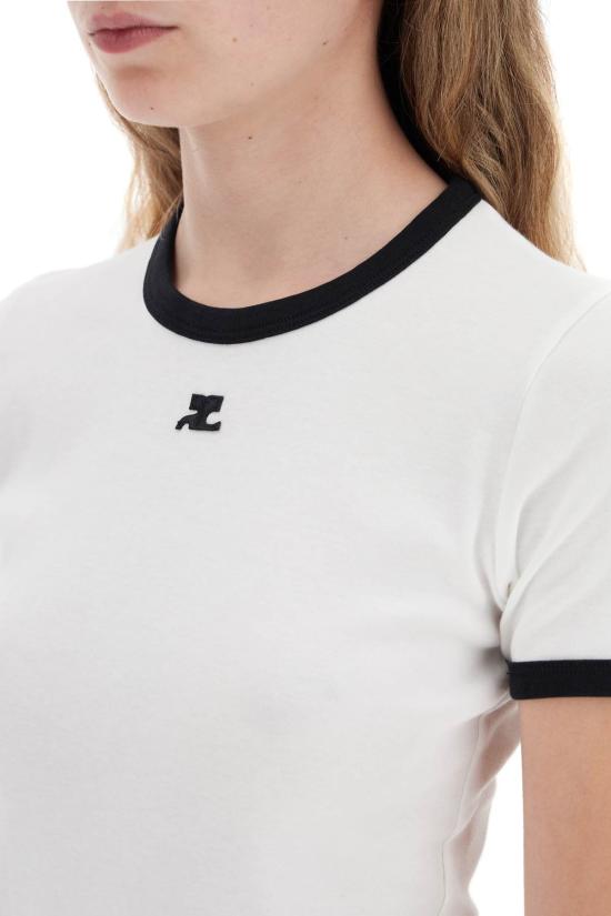  쿠레쥬 반팔 티셔츠 VESJTS017JS00700098 WHITE - COURREGES