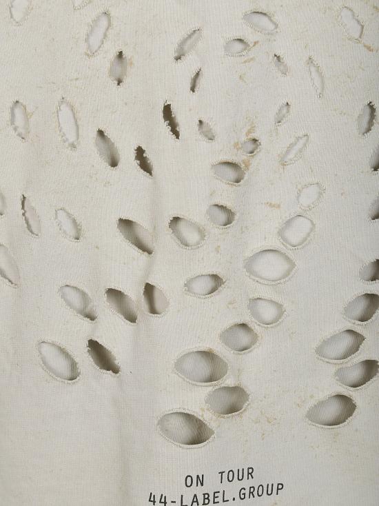  44레이블 반팔 티셔츠 A07789937 251 BIANCO - 44 LABEL