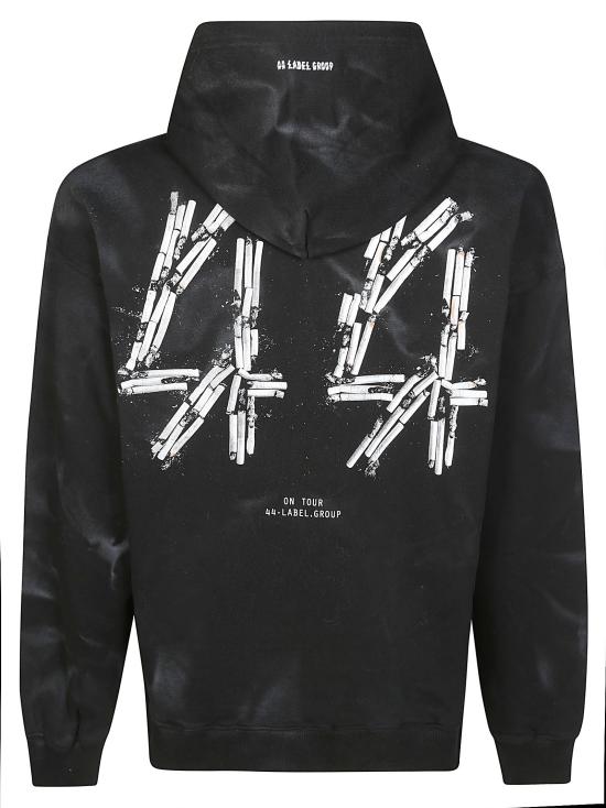  44레이블 후드 티셔츠 A07789932 P398 Nero - 44 LABEL