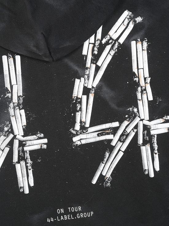  44레이블 후드 티셔츠 A07789932 P398 Nero - 44 LABEL