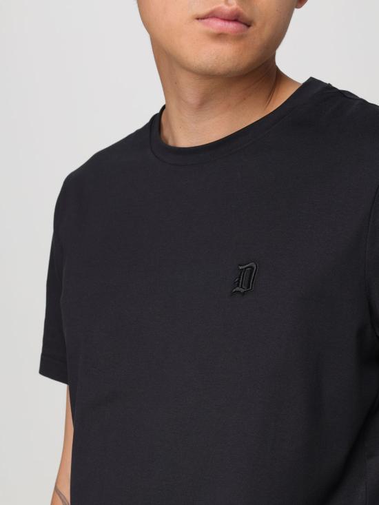 25FW 돈답 반팔 티셔츠 US198JF0271UFS6 999 Black - DONDUP