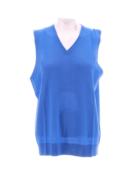  모데스 가먼츠 니트 베스트 MGKNIT2 000 AZZURRO