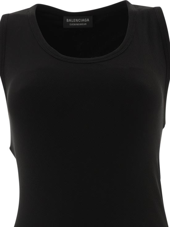 24FW 발렌시아가 롱 원피스 794448TOV051000 Black - BALENCIAGA