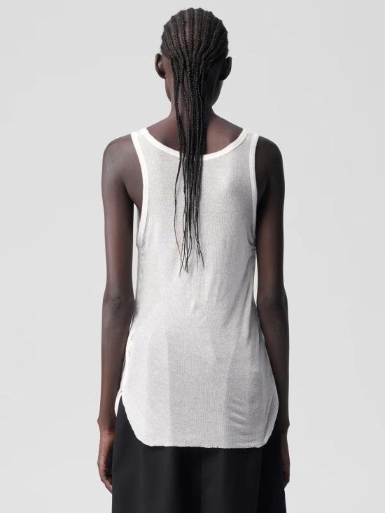 26SS 앤 드뮐미스터 민소매 티셔츠 B0011982FA434 002 NATURAL WHITE - ANN DEMEULEMEESTER