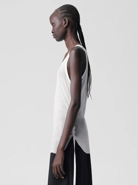 26SS 앤 드뮐미스터 민소매 티셔츠 B0011982FA434 002 NATURAL WHITE - ANN DEMEULEMEESTER