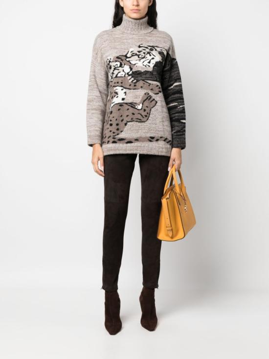  파로쉬 스트레이트 팬츠 D230609MONET 086 BROWN - PAROSH