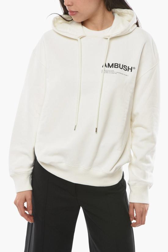  엠부시 후드 티셔츠 BWBB003F21FLE0010310 White
