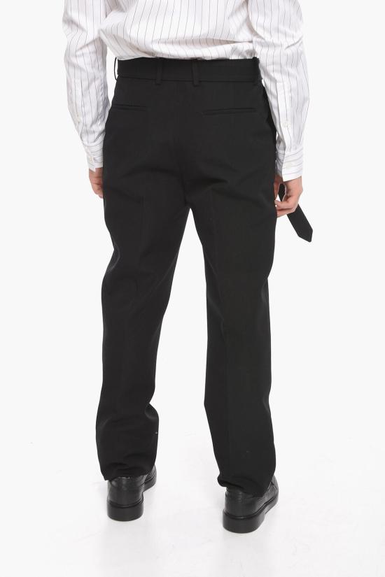  오프화이트 스트레이트 팬츠 OMCA214F22FAB0021000 Black - OFF WHITE