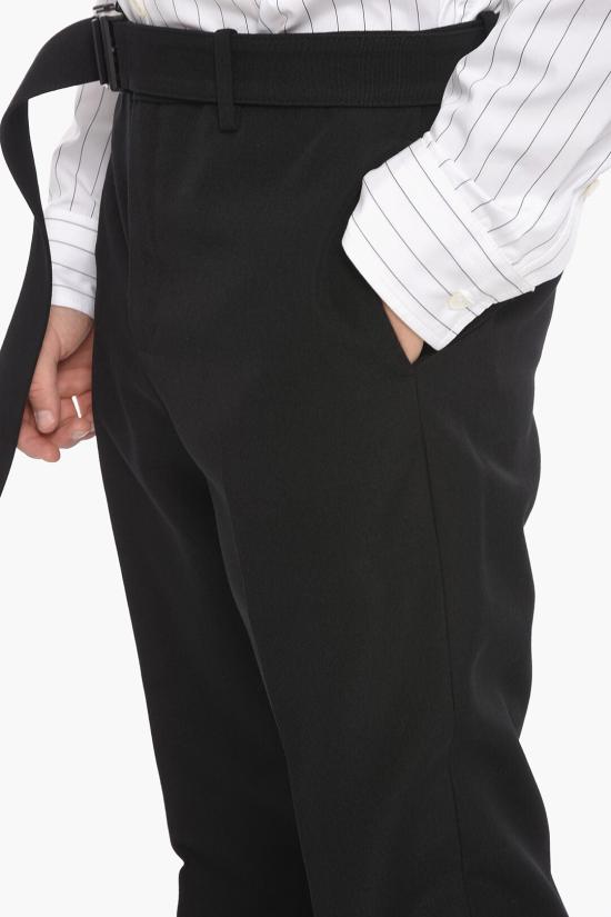  오프화이트 스트레이트 팬츠 OMCA214F22FAB0021000 Black - OFF WHITE