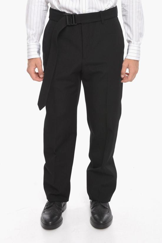  오프화이트 스트레이트 팬츠 OMCA214F22FAB0021000 Black