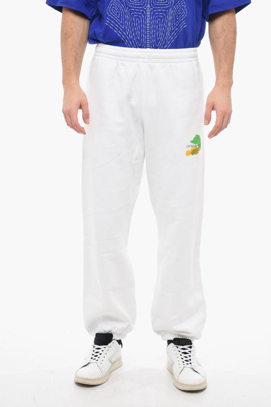  오프화이트 트레이닝/조거 팬츠 OMCH029S23FLE0020184 White - OFF WHITE