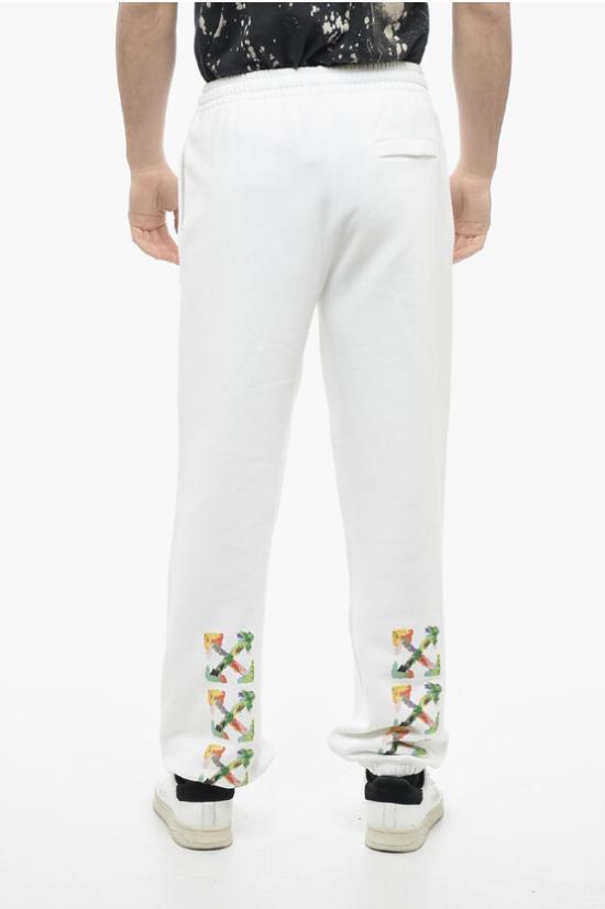  오프화이트 트레이닝/조거 팬츠 OMCH029S23FLE0020184 White - OFF WHITE