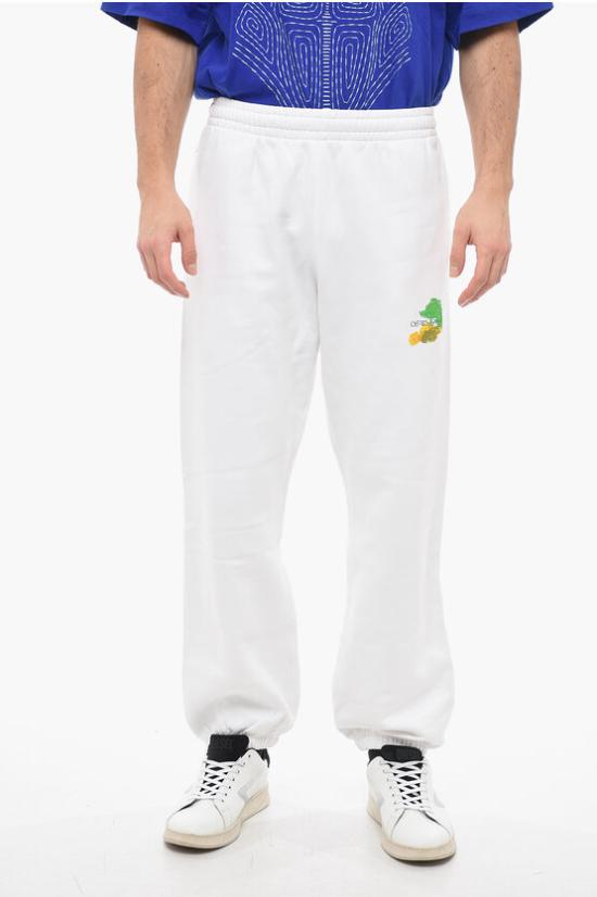  오프화이트 트레이닝/조거 팬츠 OMCH029S23FLE0020184 White - OFF WHITE