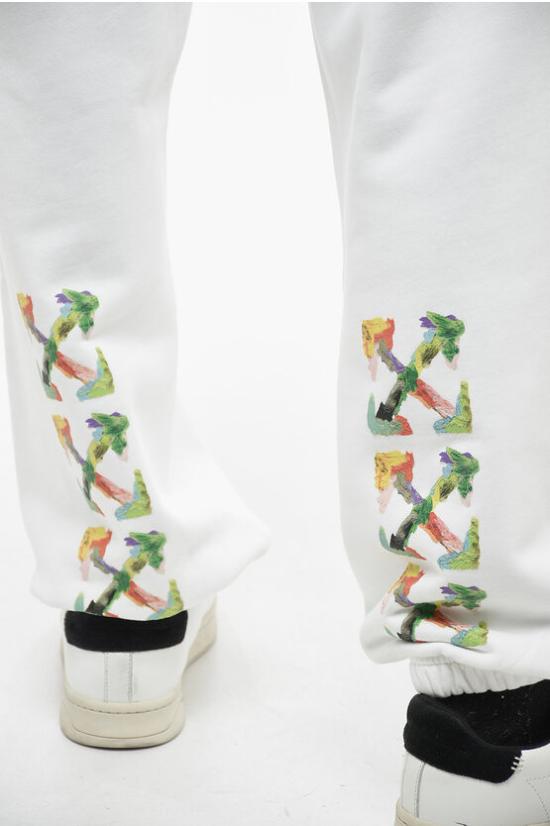  오프화이트 트레이닝/조거 팬츠 OMCH029S23FLE0020184 White - OFF WHITE