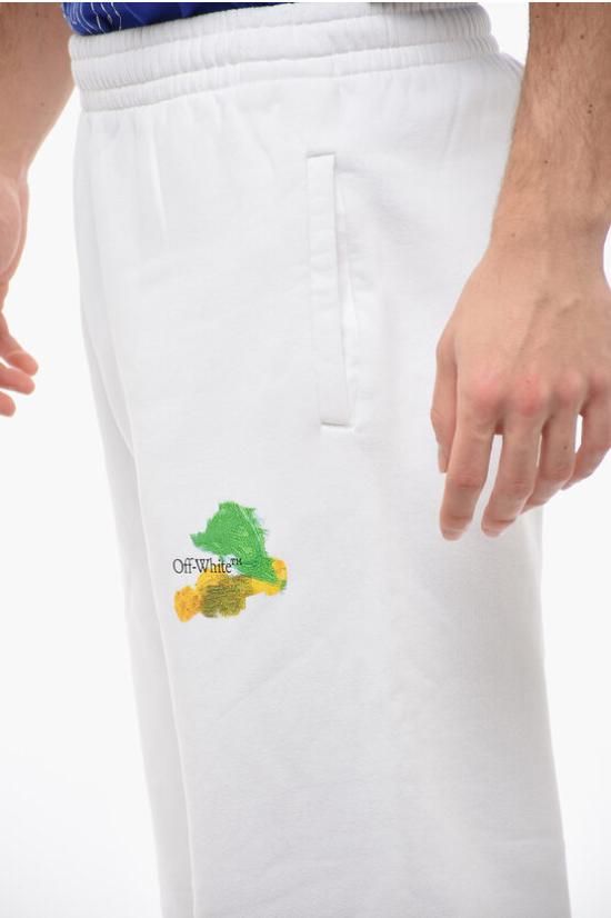  오프화이트 트레이닝/조거 팬츠 OMCH029S23FLE0020184 White - OFF WHITE