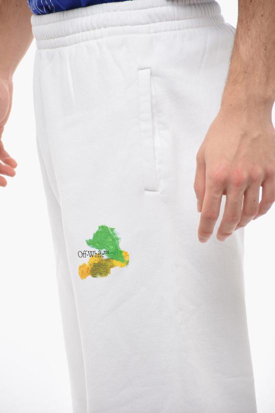  오프화이트 트레이닝/조거 팬츠 OMCH029S23FLE0020184 White - OFF WHITE