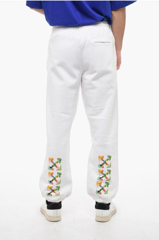  오프화이트 트레이닝/조거 팬츠 OMCH029S23FLE0020184 White - OFF WHITE
