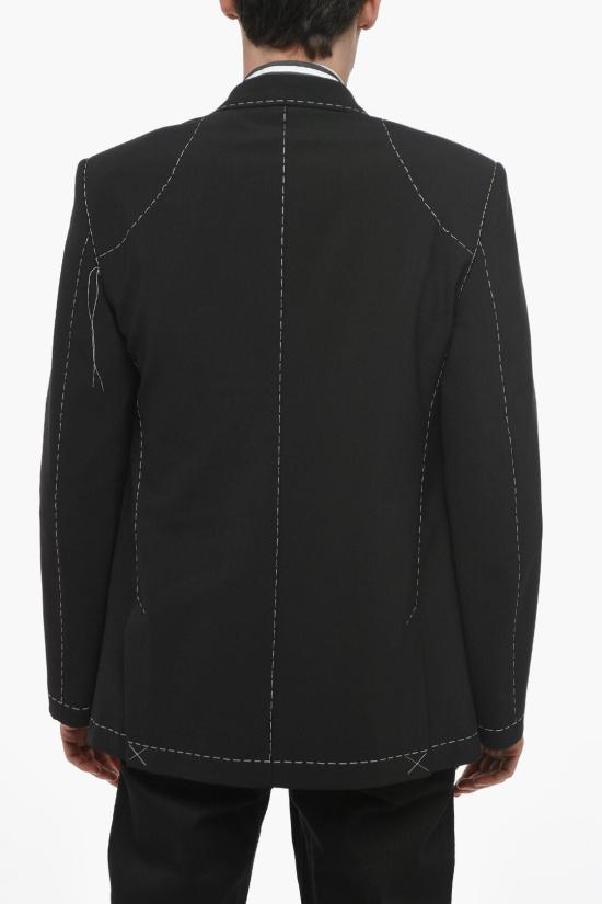  오프화이트 수트 자켓 OMEW001S23FAB0031001 Black - OFF WHITE