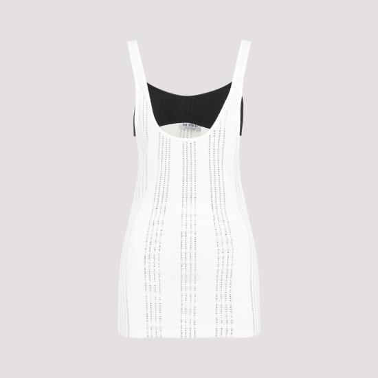 24FW 디 아티코 민소매 티셔츠 247WCT322 J048T 001 WHITE