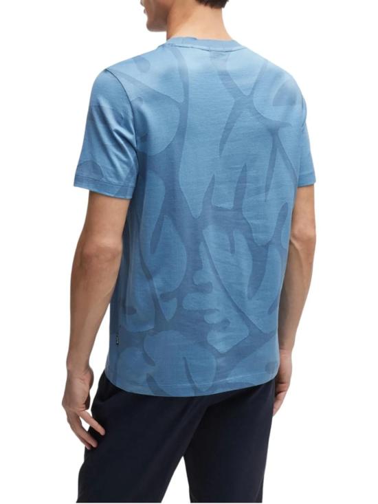  보스 반팔 티셔츠 50511843 10259960 01 459 Light pastel blue - BOSS