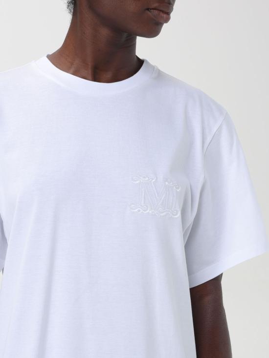 25FW 막스마라 반팔 티셔츠 2421946021600 001 White - MAX MARA